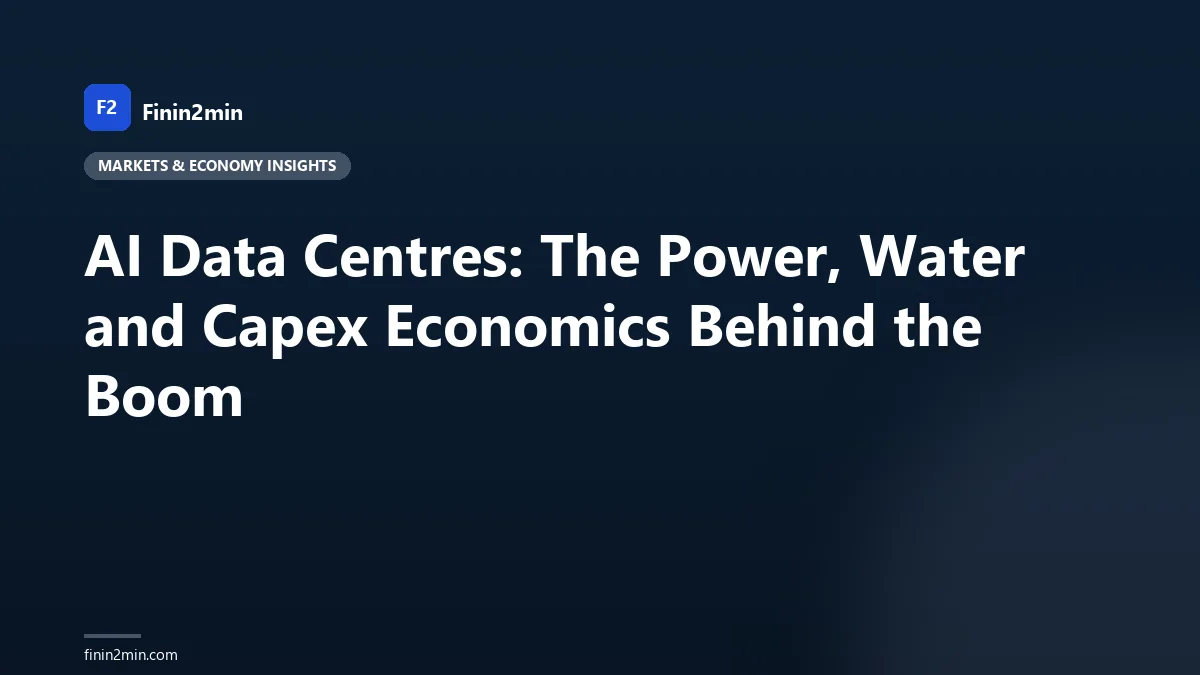 AI Data Centres: The Power, Water and Capex Economics Behind the Boom