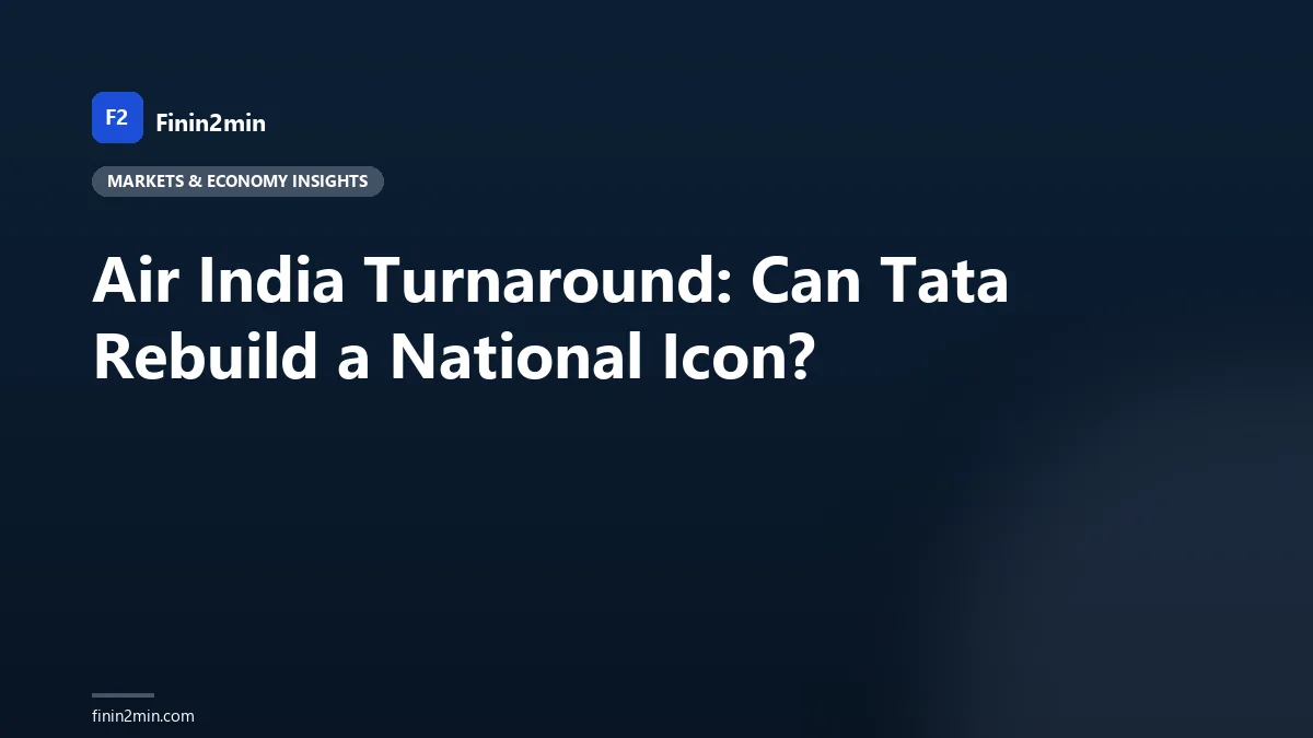 Air India Turnaround: Can Tata Rebuild a National Icon?