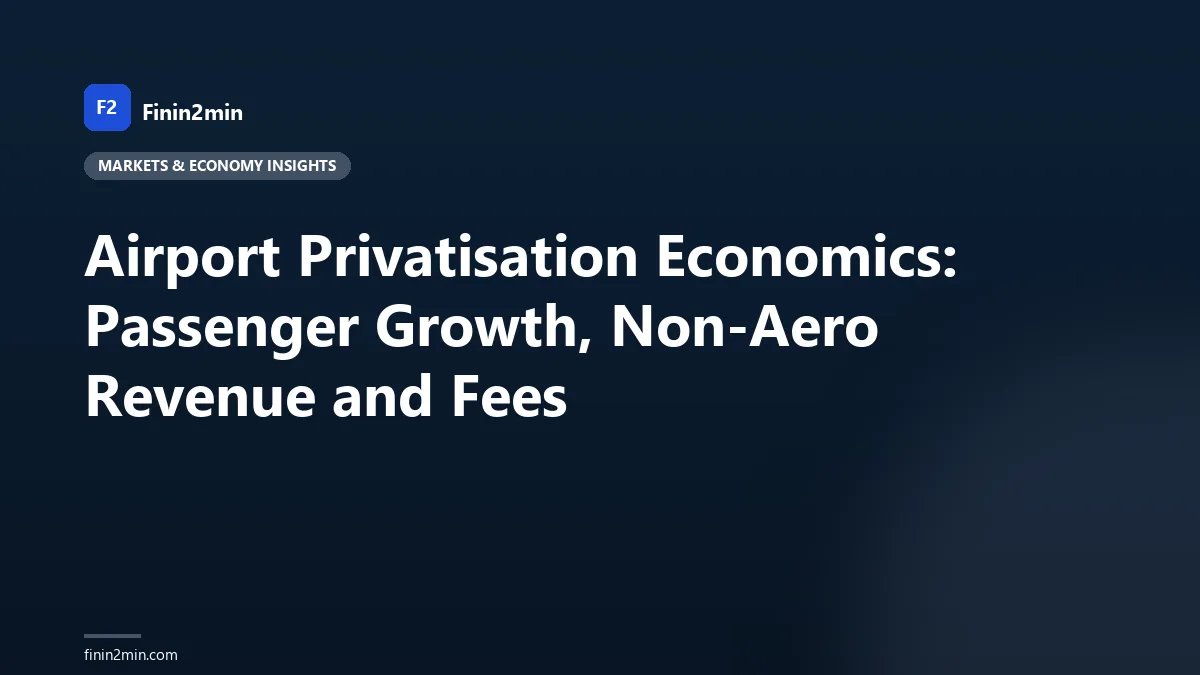 Airport Privatisation Economics: Passenger Growth, Non-Aero Revenue and Fees