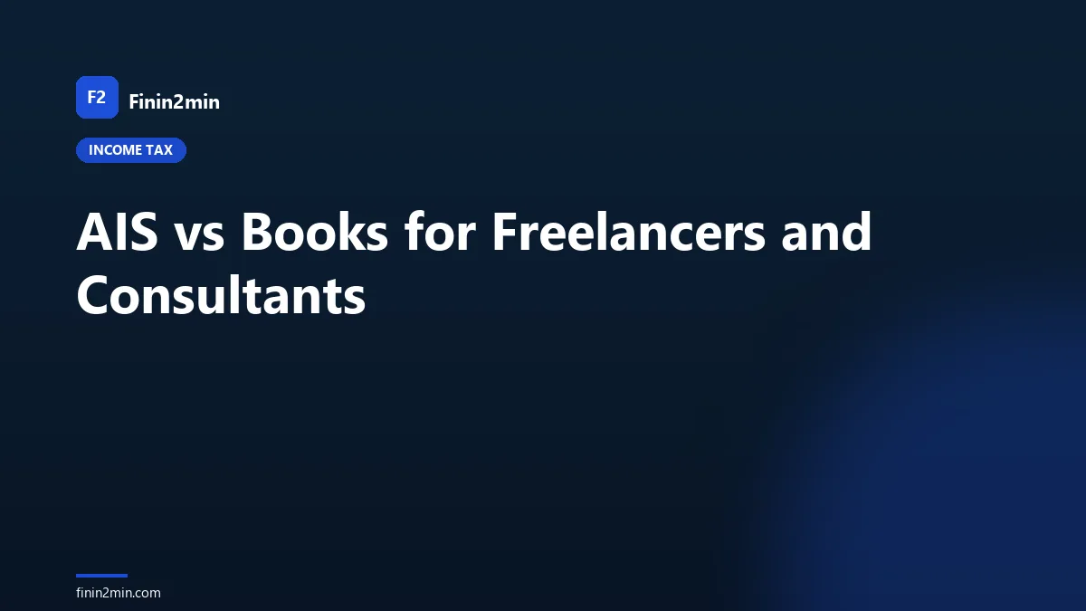 AIS vs Books for Freelancers and Consultants