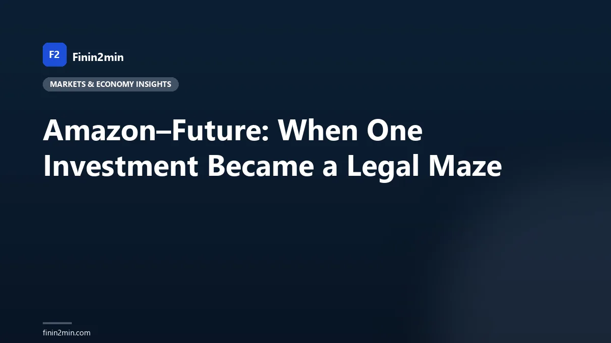 Amazon–Future: When One Investment Became a Legal Maze