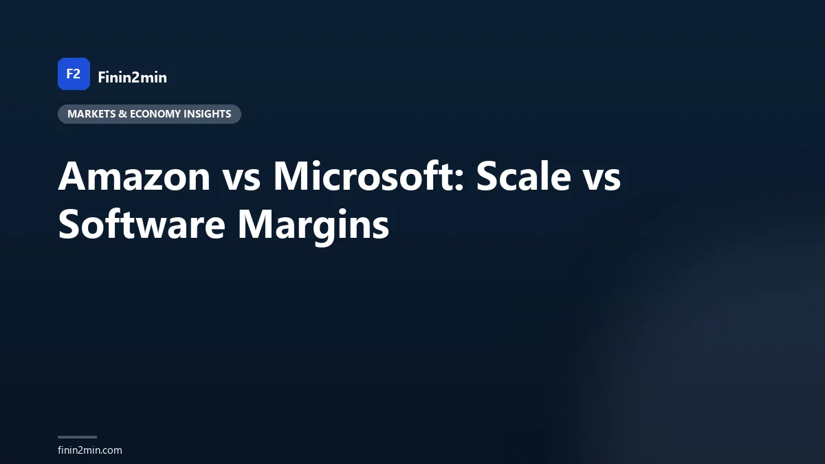 Amazon vs Microsoft: Scale vs Software Margins
