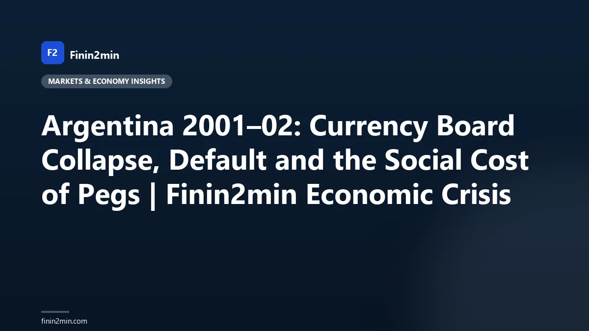 Argentina 2001–02: Currency Board Collapse, Default and the Social Cost of Pegs | Finin2min Economic Crisis