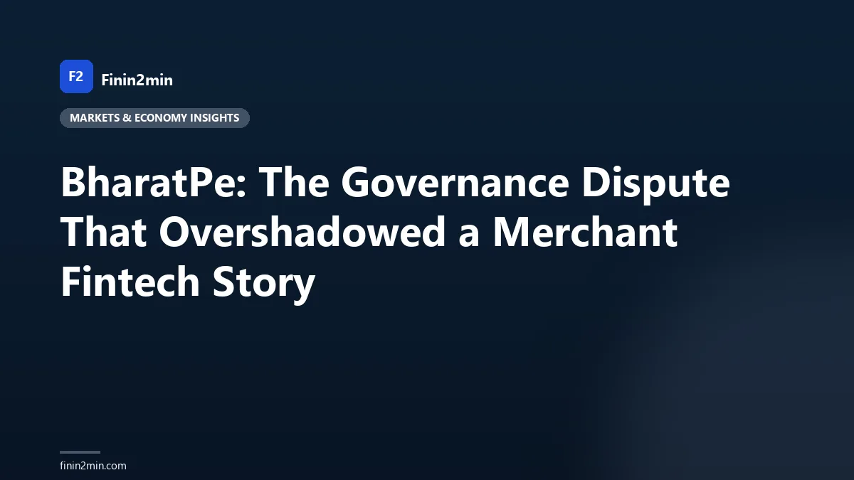 BharatPe: The Governance Dispute That Overshadowed a Merchant Fintech Story