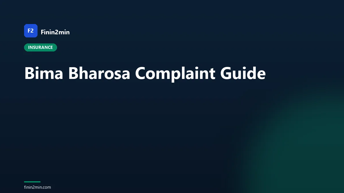 Bima Bharosa Complaint Guide