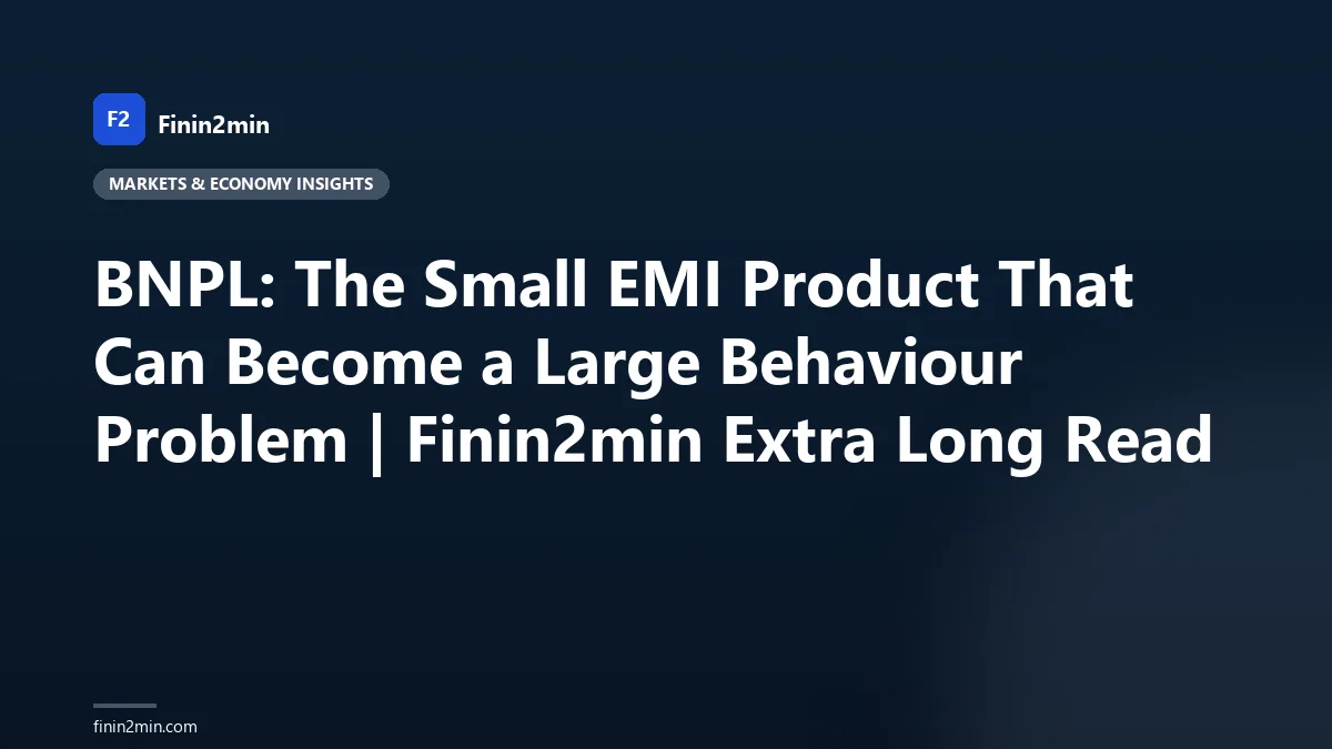 BNPL: The Small EMI Product That Can Become a Large Behaviour Problem | Finin2min Extra Long Read