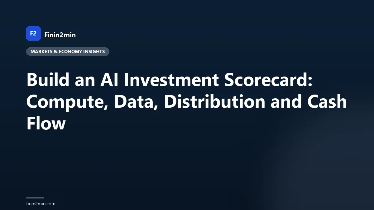 Build an AI Investment Scorecard: Compute, Data, Distribution and Cash Flow