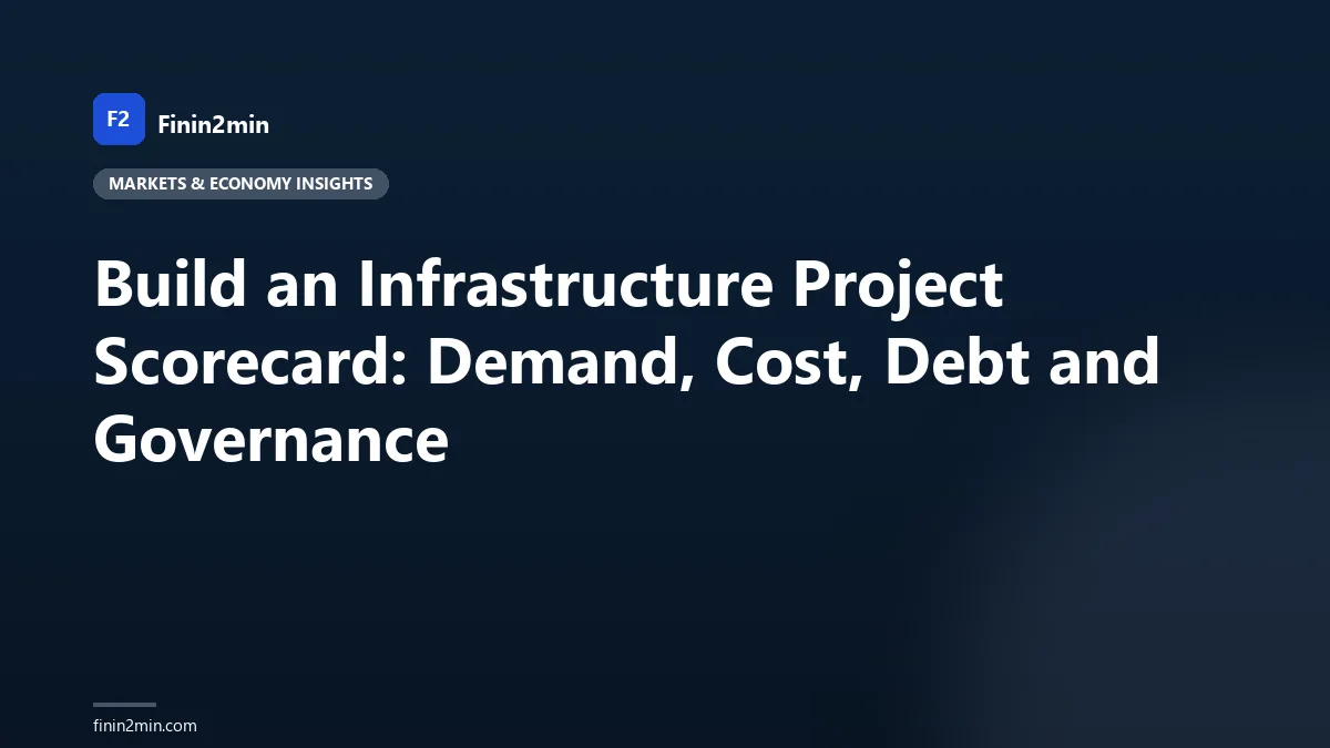 Build an Infrastructure Project Scorecard: Demand, Cost, Debt and Governance