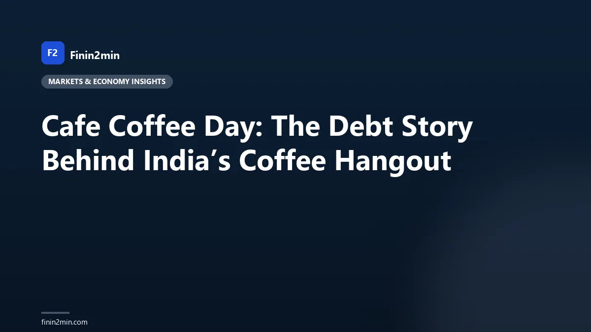 Cafe Coffee Day: The Debt Story Behind India’s Coffee Hangout