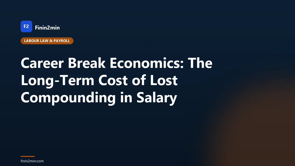 Career Break Economics: The Long-Term Cost of Lost Compounding in Salary