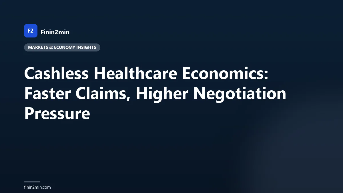 Cashless Healthcare Economics: Faster Claims, Higher Negotiation Pressure