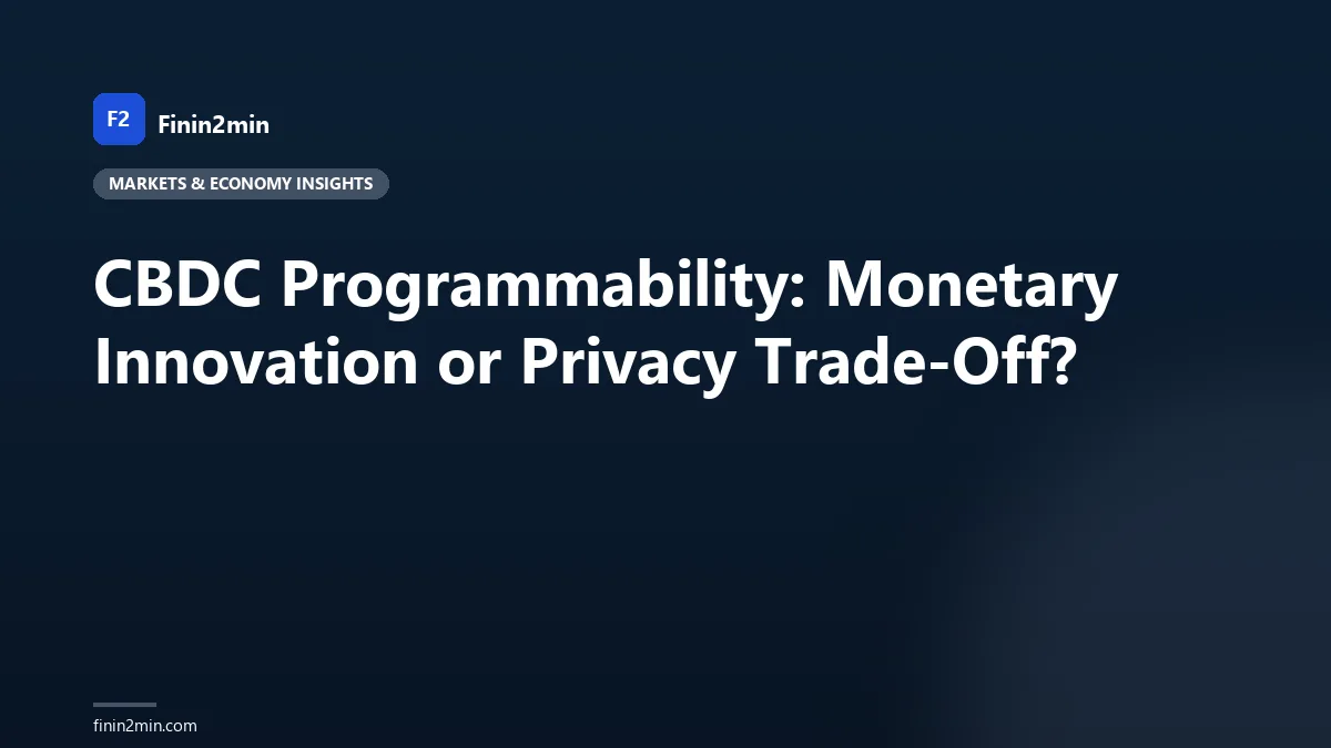 CBDC Programmability: Monetary Innovation or Privacy Trade-Off?