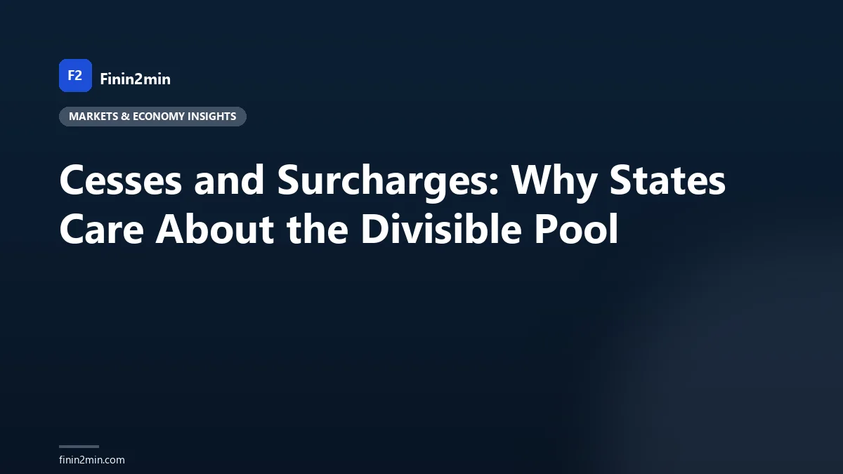 Cesses and Surcharges: Why States Care About the Divisible Pool