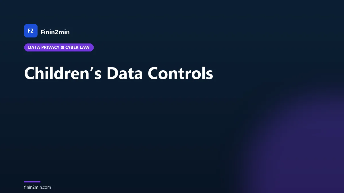 Children’s Data Controls