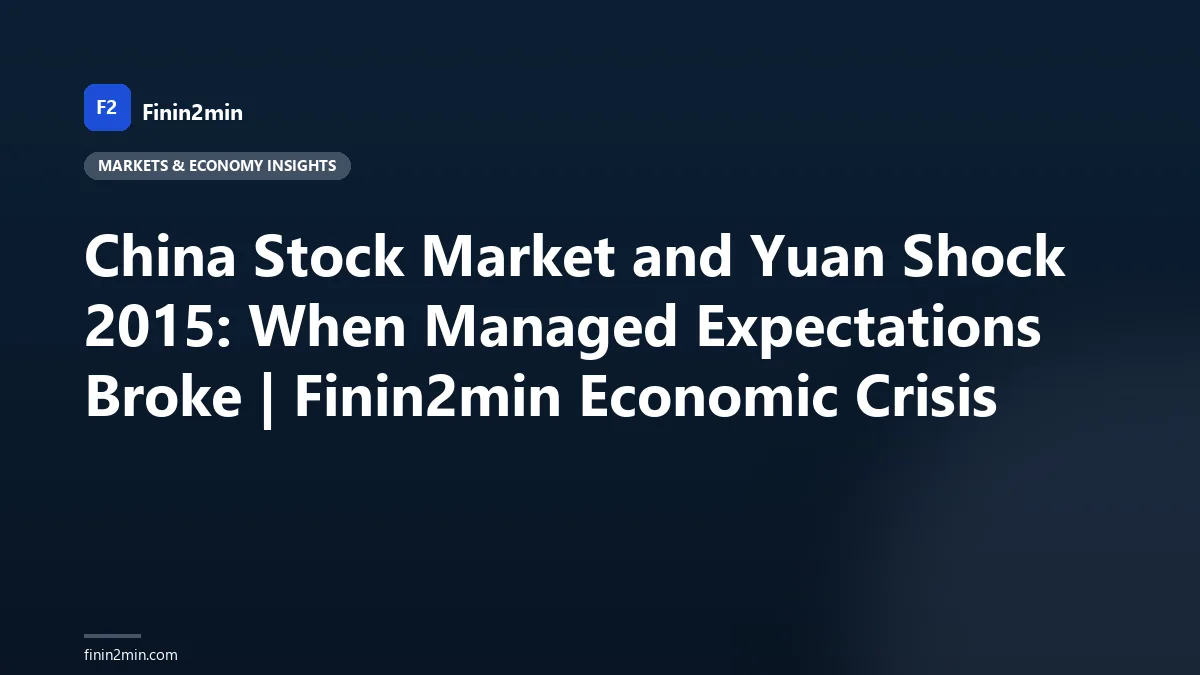 China Stock Market and Yuan Shock 2015: When Managed Expectations Broke | Finin2min Economic Crisis