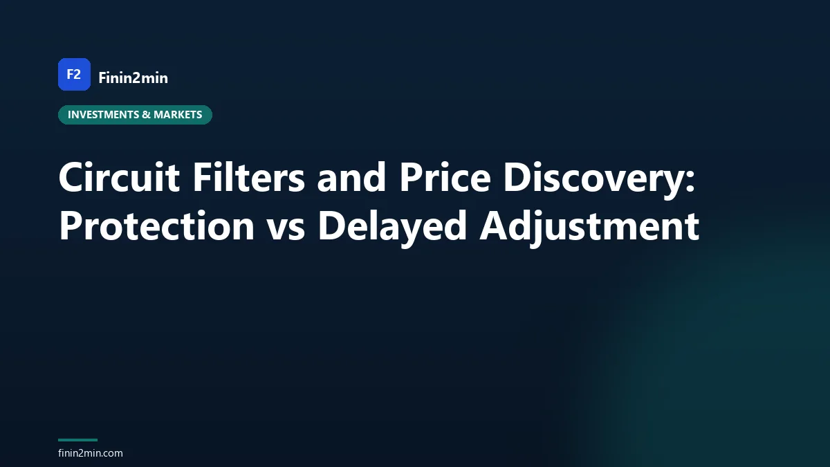 Circuit Filters and Price Discovery: Protection vs Delayed Adjustment