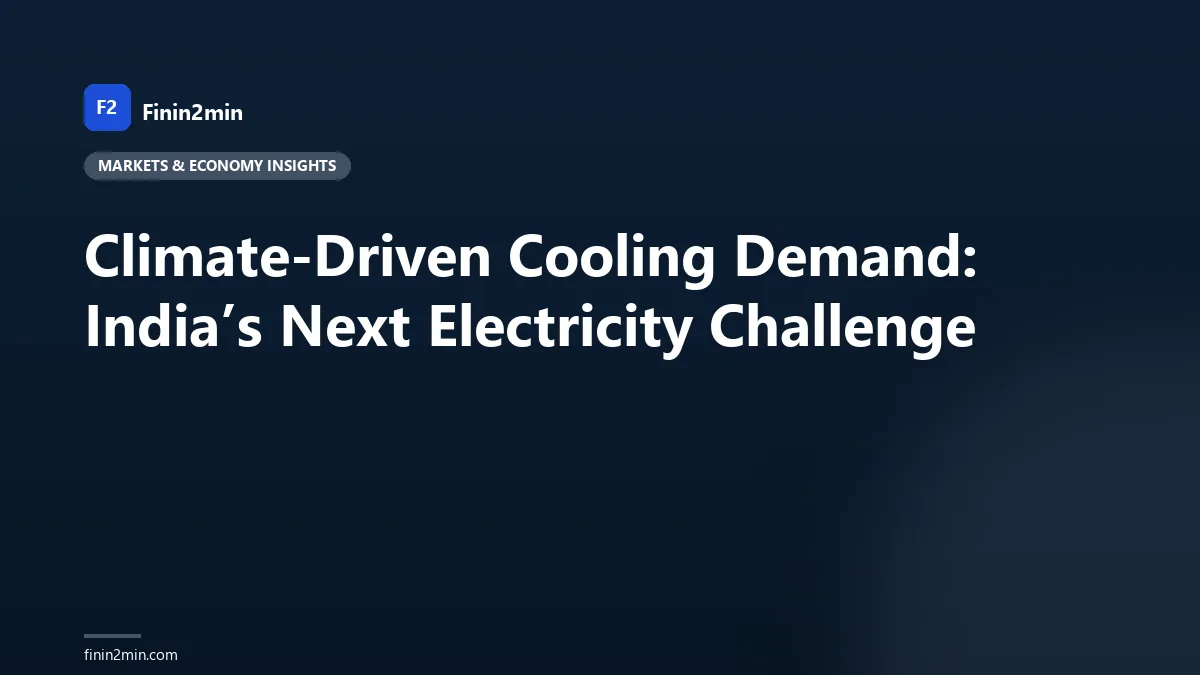 Climate-Driven Cooling Demand: India’s Next Electricity Challenge
