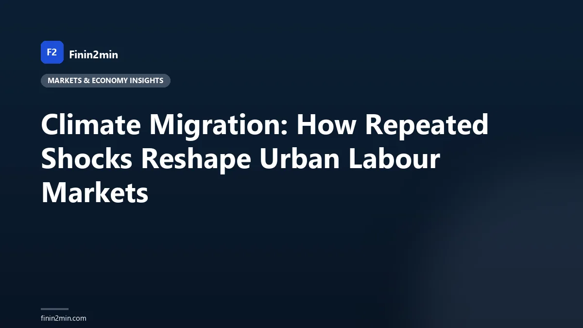 Climate Migration: How Repeated Shocks Reshape Urban Labour Markets