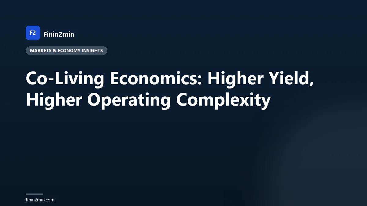 Co-Living Economics: Higher Yield, Higher Operating Complexity