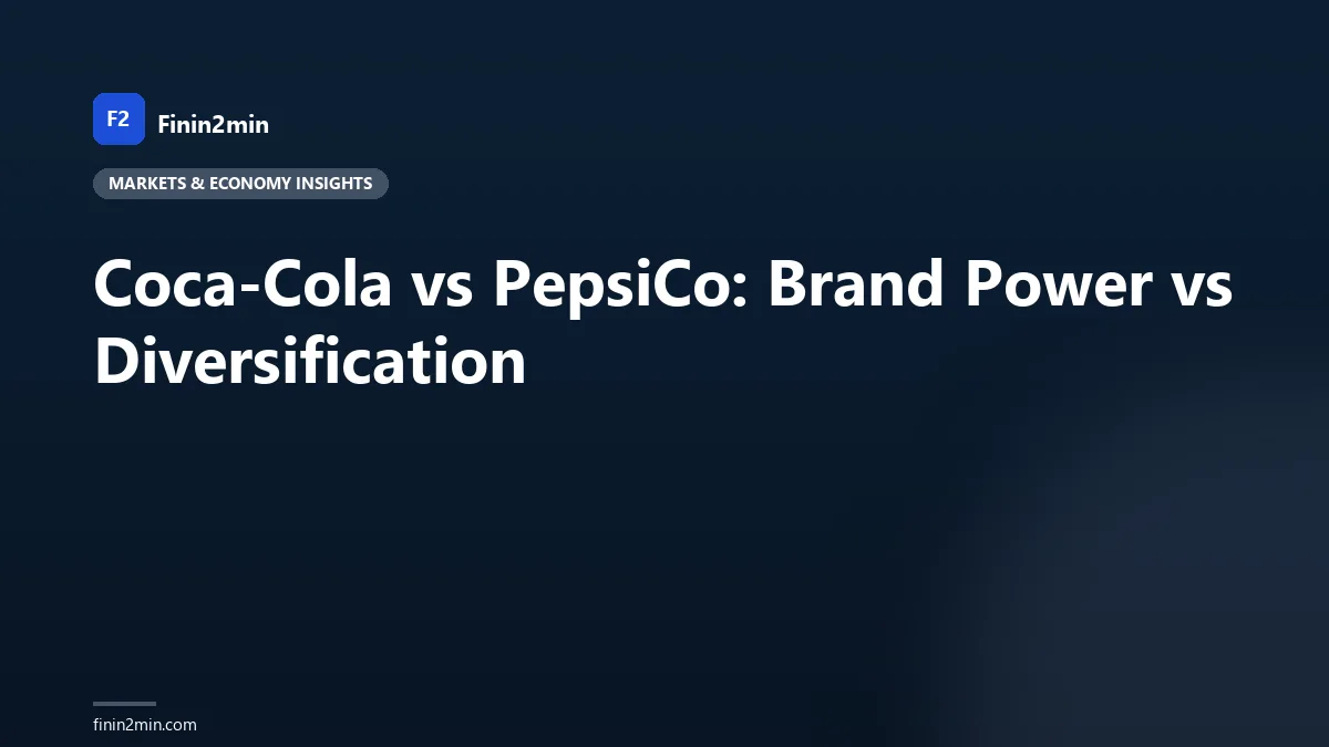 Coca-Cola vs PepsiCo: Brand Power vs Diversification