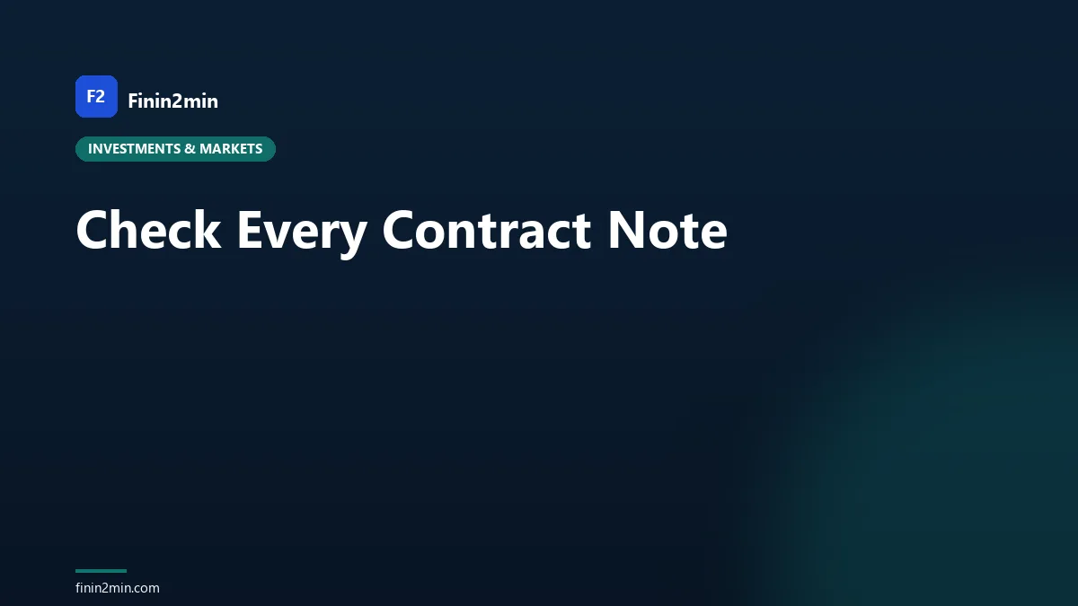 Check Every Contract Note