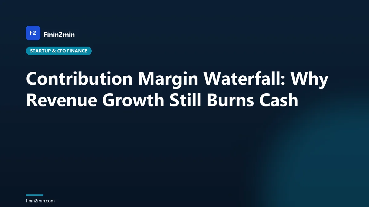 Contribution Margin Waterfall: Why Revenue Growth Still Burns Cash