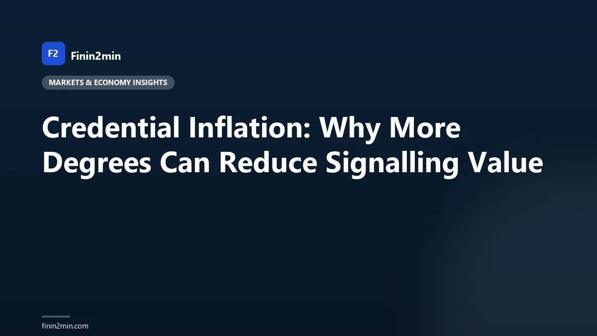 Credential Inflation: Why More Degrees Can Reduce Signalling Value