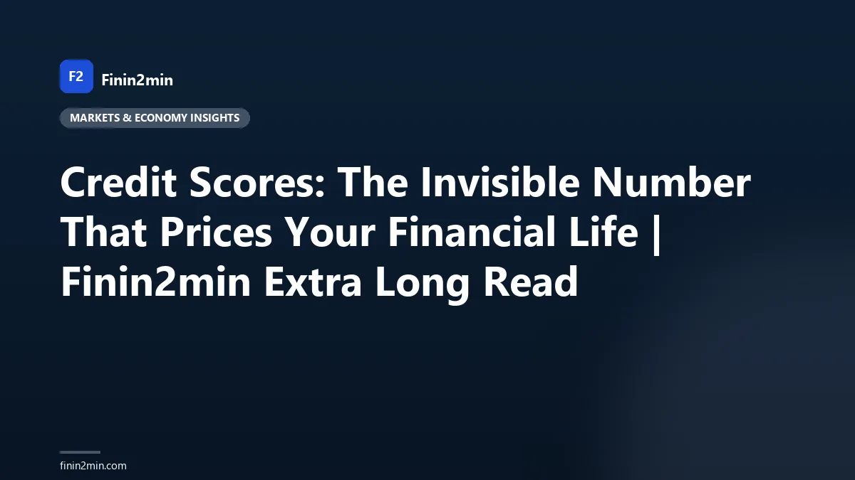 Credit Scores: The Invisible Number That Prices Your Financial Life | Finin2min Extra Long Read