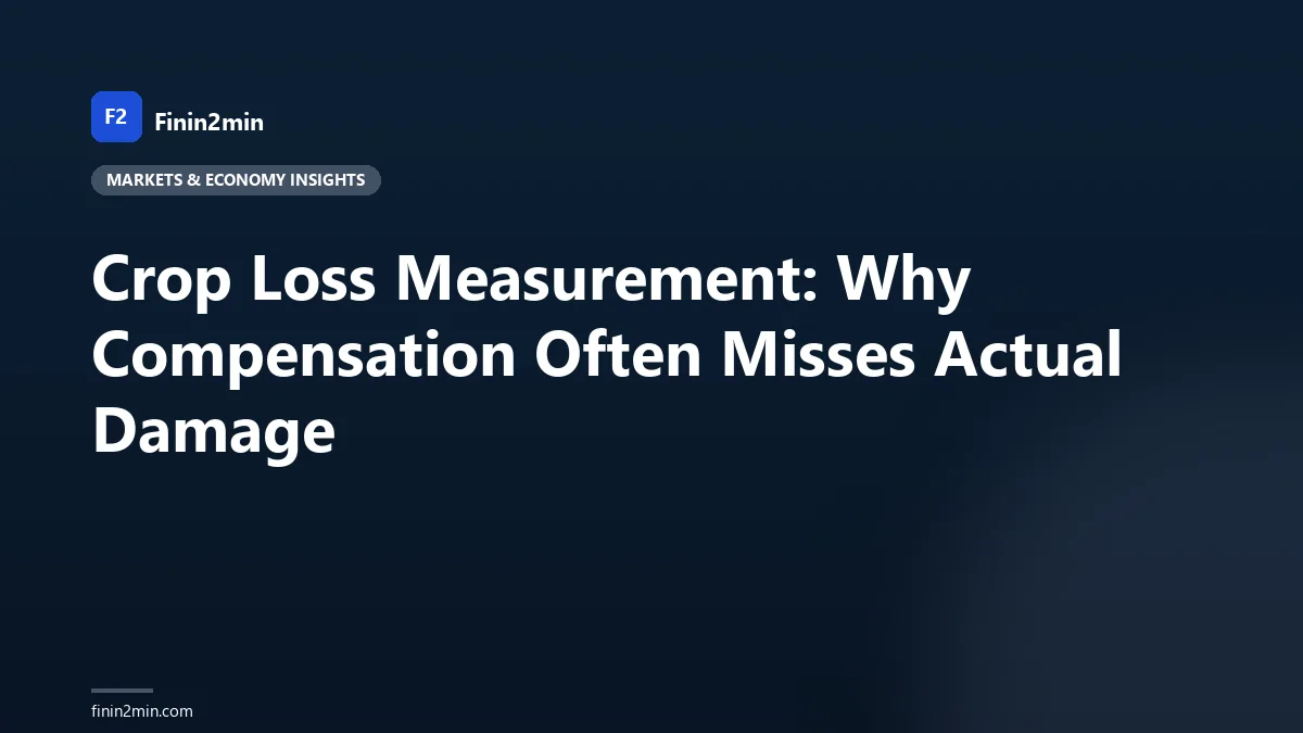 Crop Loss Measurement: Why Compensation Often Misses Actual Damage