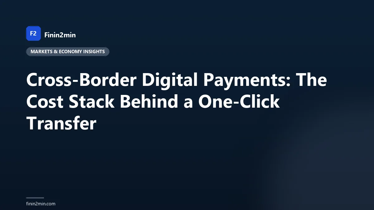 Cross-Border Digital Payments: The Cost Stack Behind a One-Click Transfer