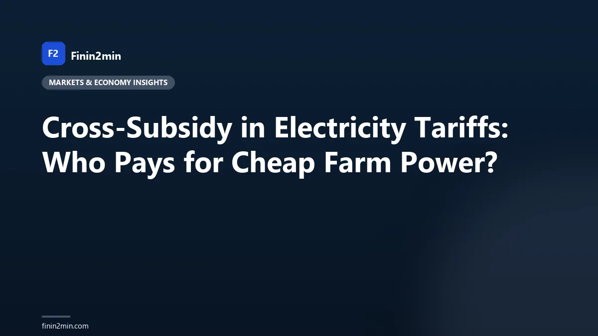 Cross-Subsidy in Electricity Tariffs: Who Pays for Cheap Farm Power?
