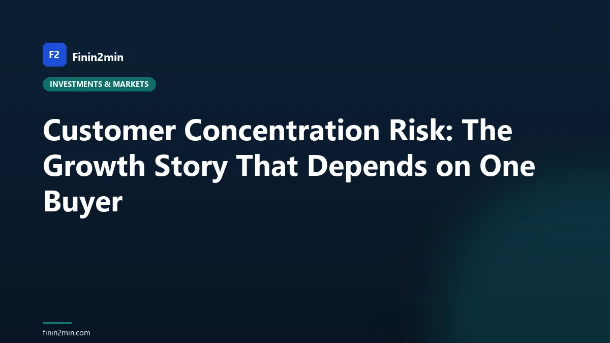 Customer Concentration Risk: The Growth Story That Depends on One Buyer