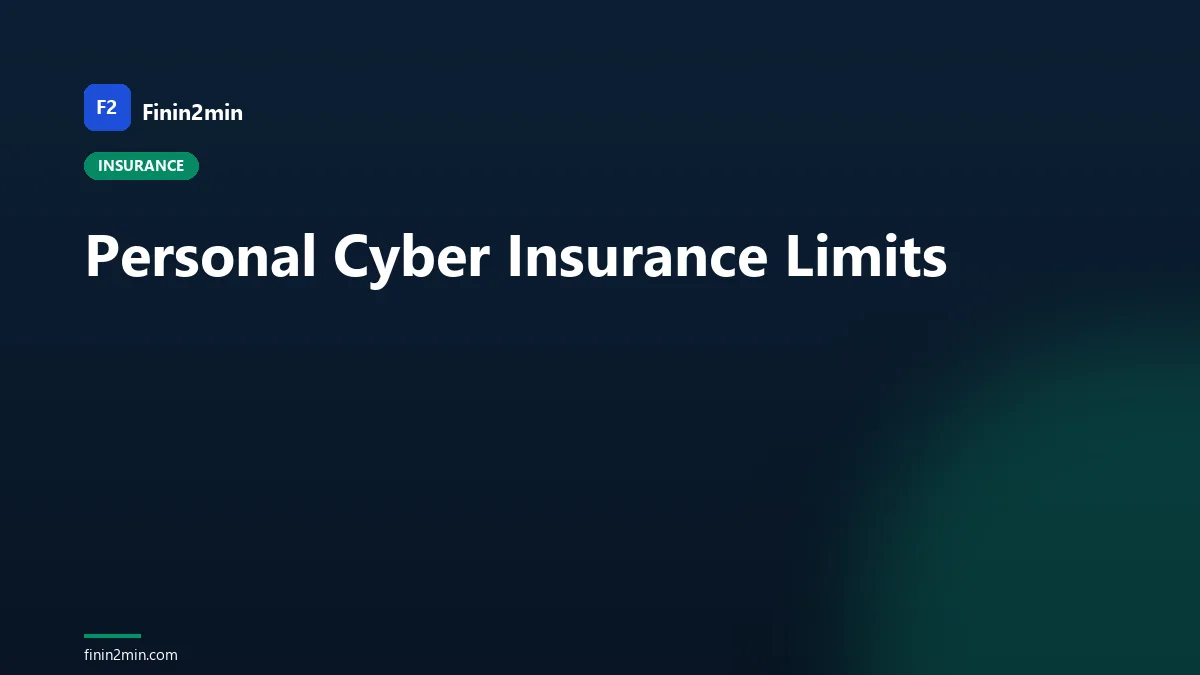 Personal Cyber Insurance Limits