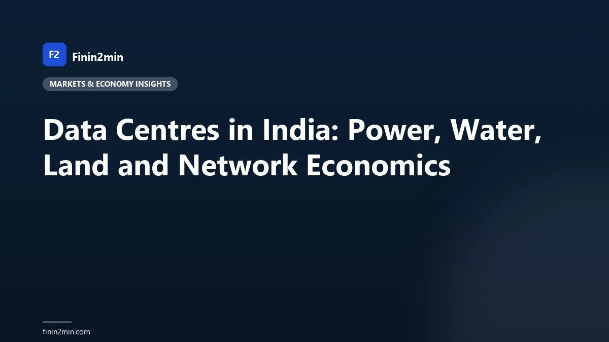Data Centres in India: Power, Water, Land and Network Economics