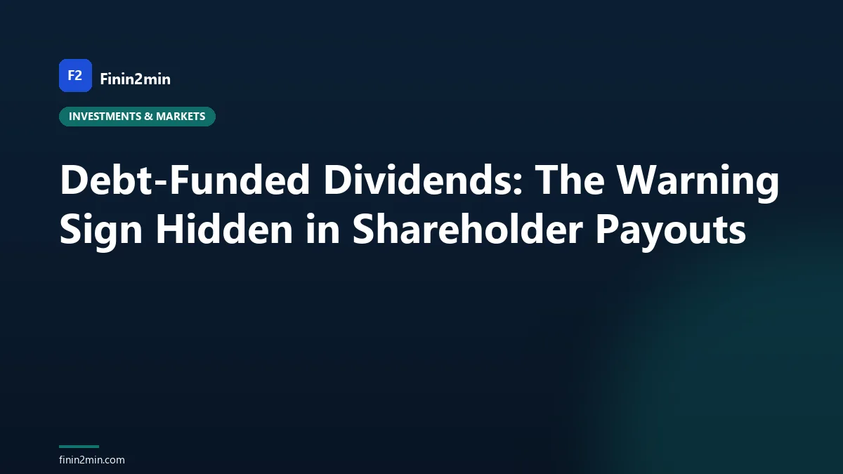 Debt-Funded Dividends: The Warning Sign Hidden in Shareholder Payouts