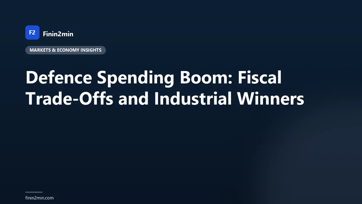 Defence Spending Boom: Fiscal Trade-Offs and Industrial Winners