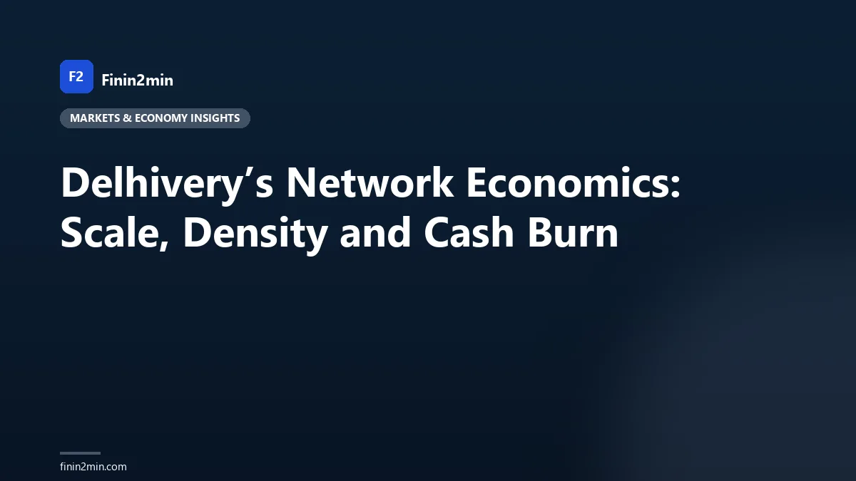 Delhivery’s Network Economics: Scale, Density and Cash Burn