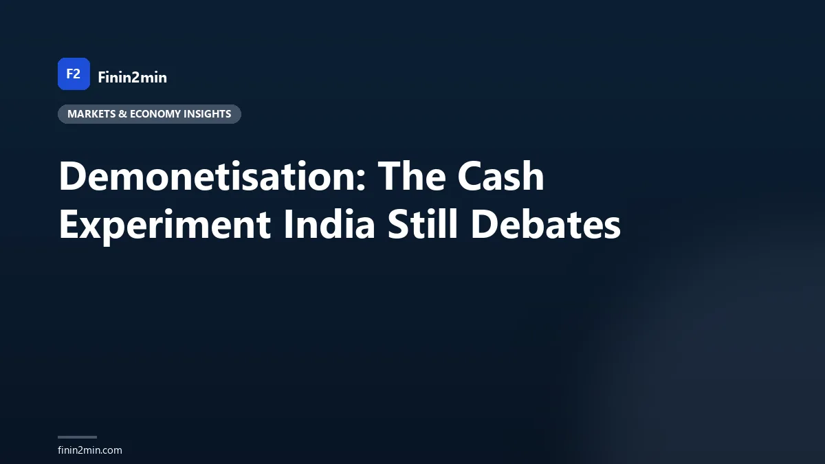 Demonetisation: The Cash Experiment India Still Debates