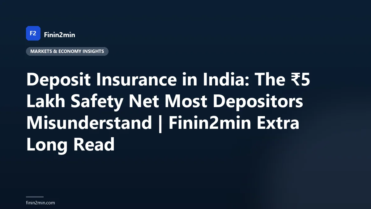 Deposit Insurance in India: The ₹5 Lakh Safety Net Most Depositors Misunderstand | Finin2min Extra Long Read