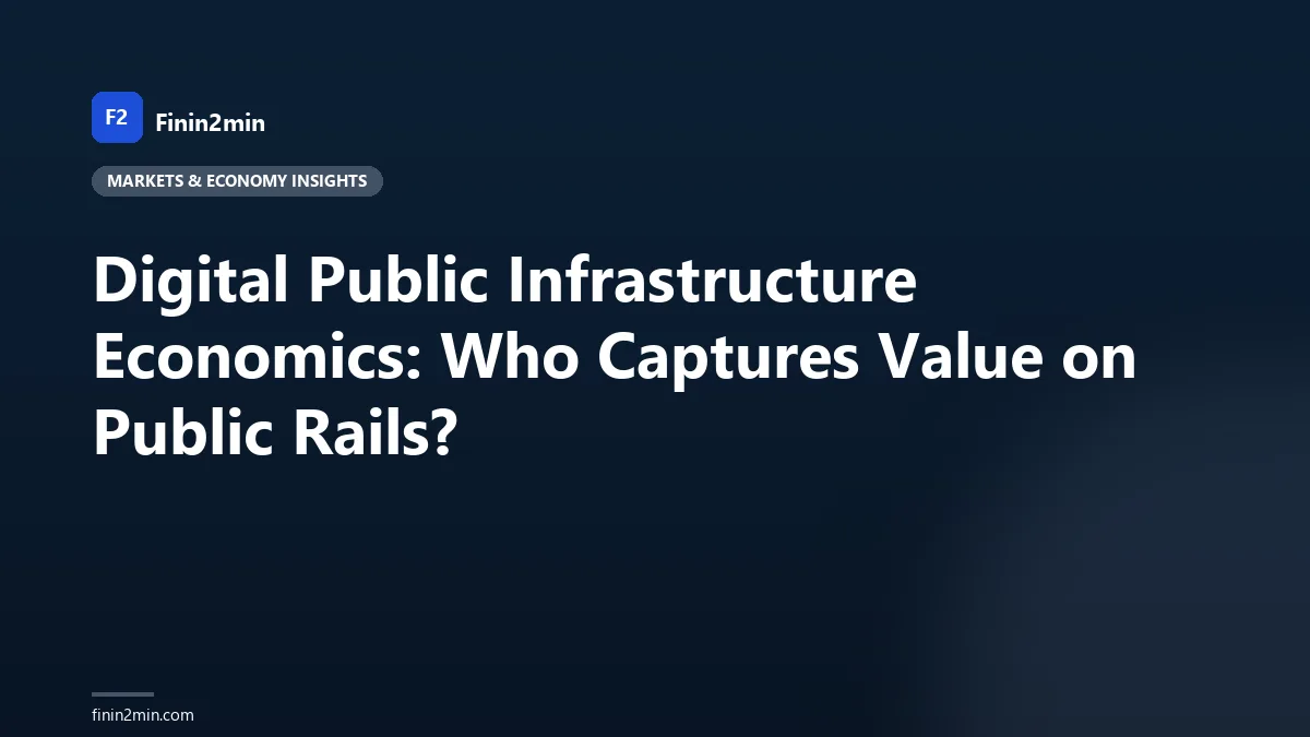 Digital Public Infrastructure Economics: Who Captures Value on Public Rails?