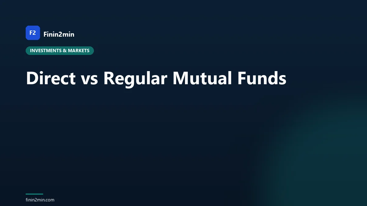 Direct vs Regular Mutual Funds