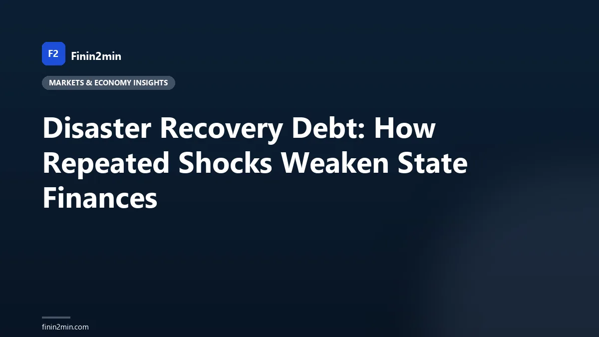 Disaster Recovery Debt: How Repeated Shocks Weaken State Finances