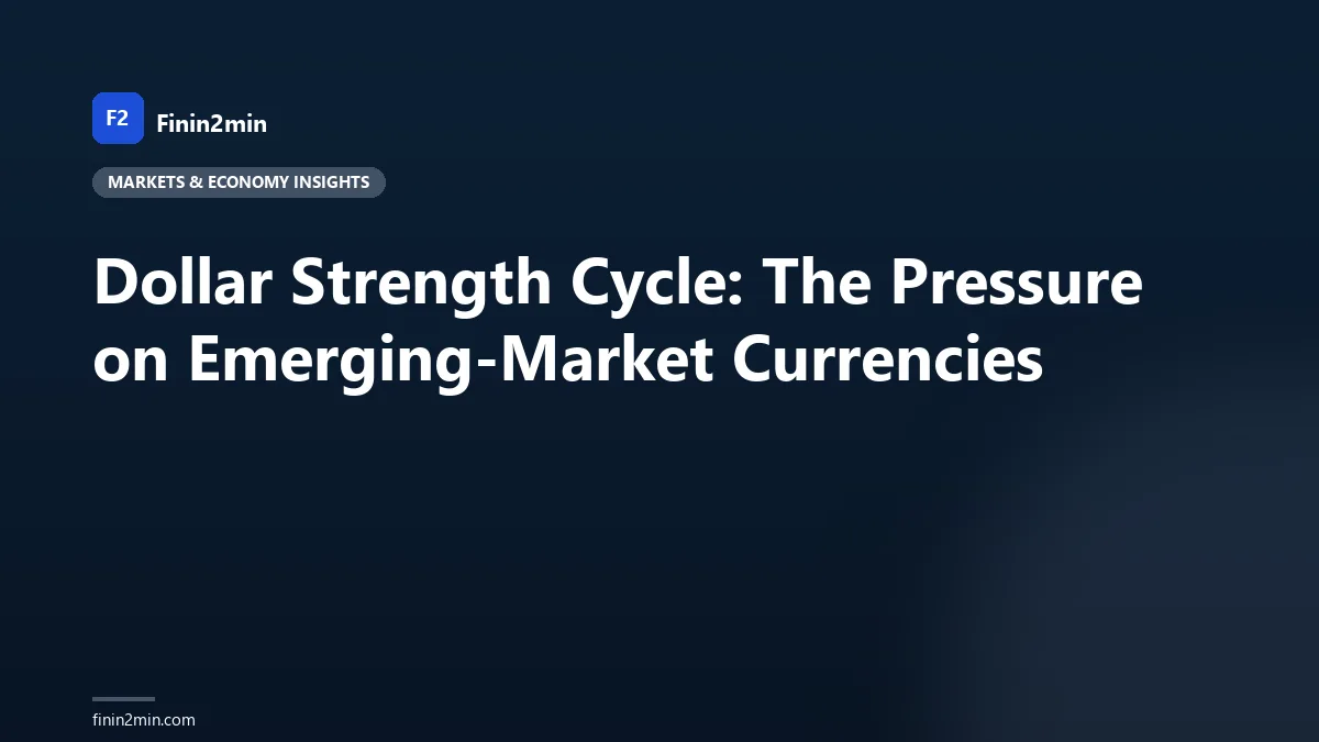 Dollar Strength Cycle: The Pressure on Emerging-Market Currencies
