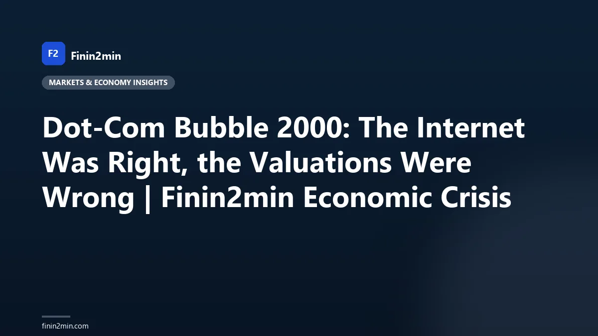 Dot-Com Bubble 2000: The Internet Was Right, the Valuations Were Wrong | Finin2min Economic Crisis