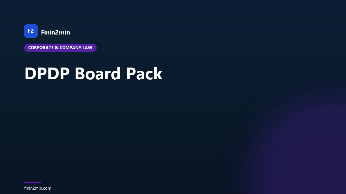 DPDP Board Pack
