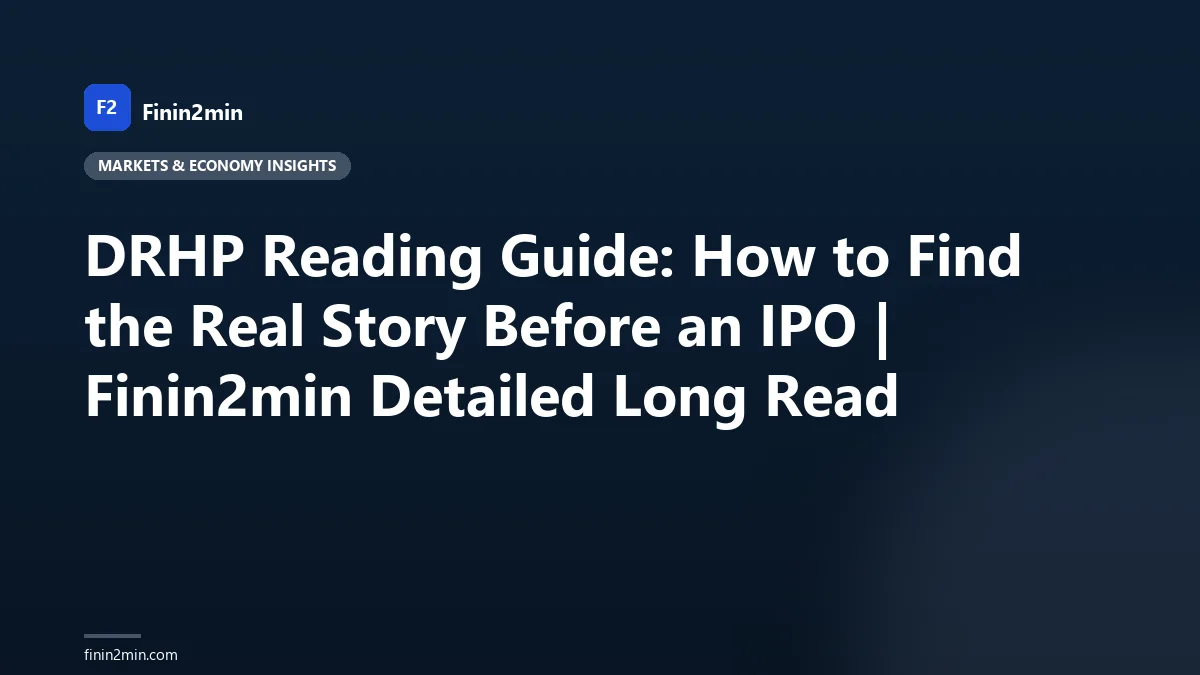 DRHP Reading Guide: How to Find the Real Story Before an IPO | Finin2min Detailed Long Read