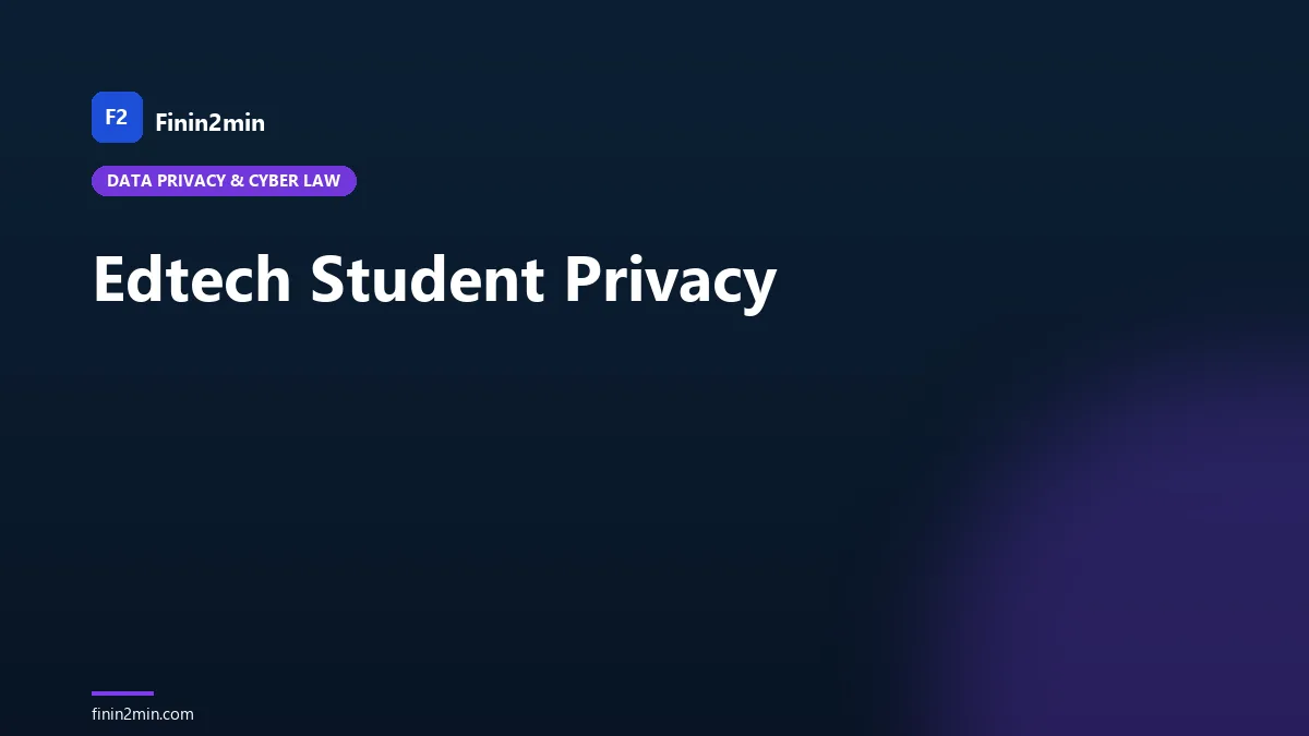 Edtech Student Privacy