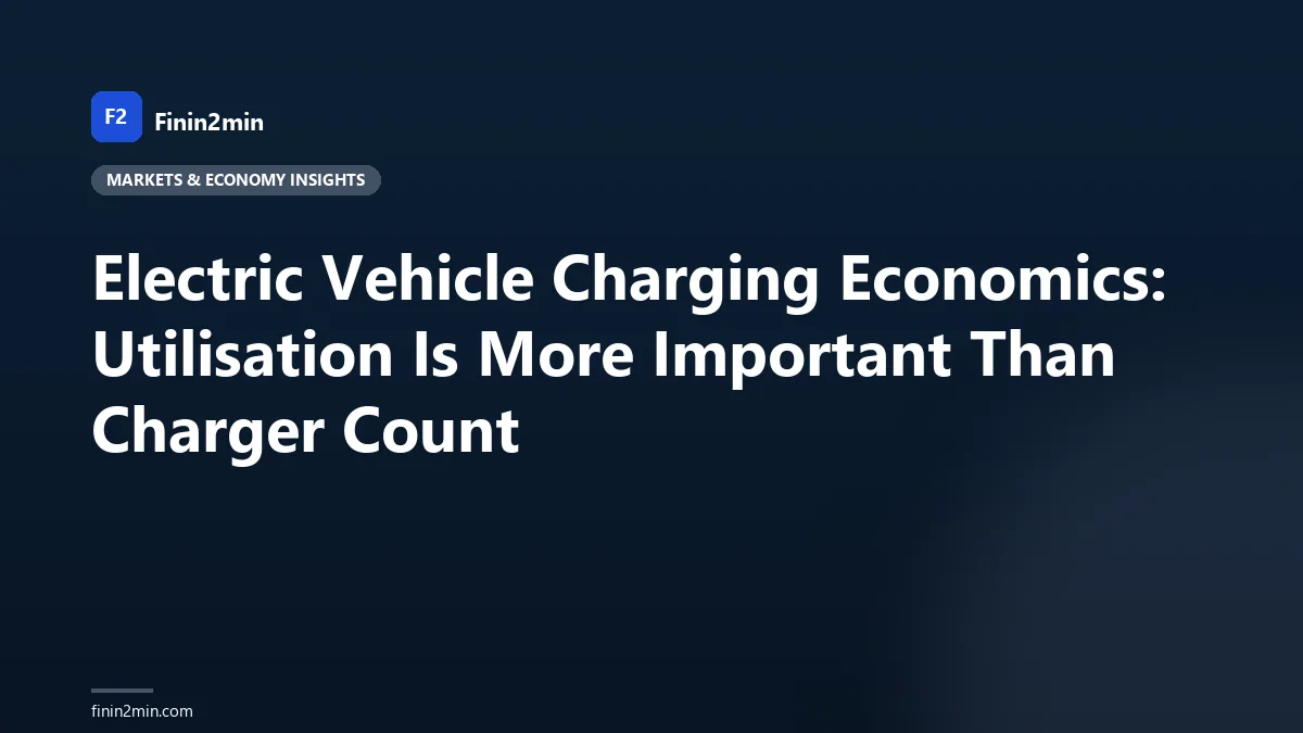 Electric Vehicle Charging Economics: Utilisation Is More Important Than Charger Count