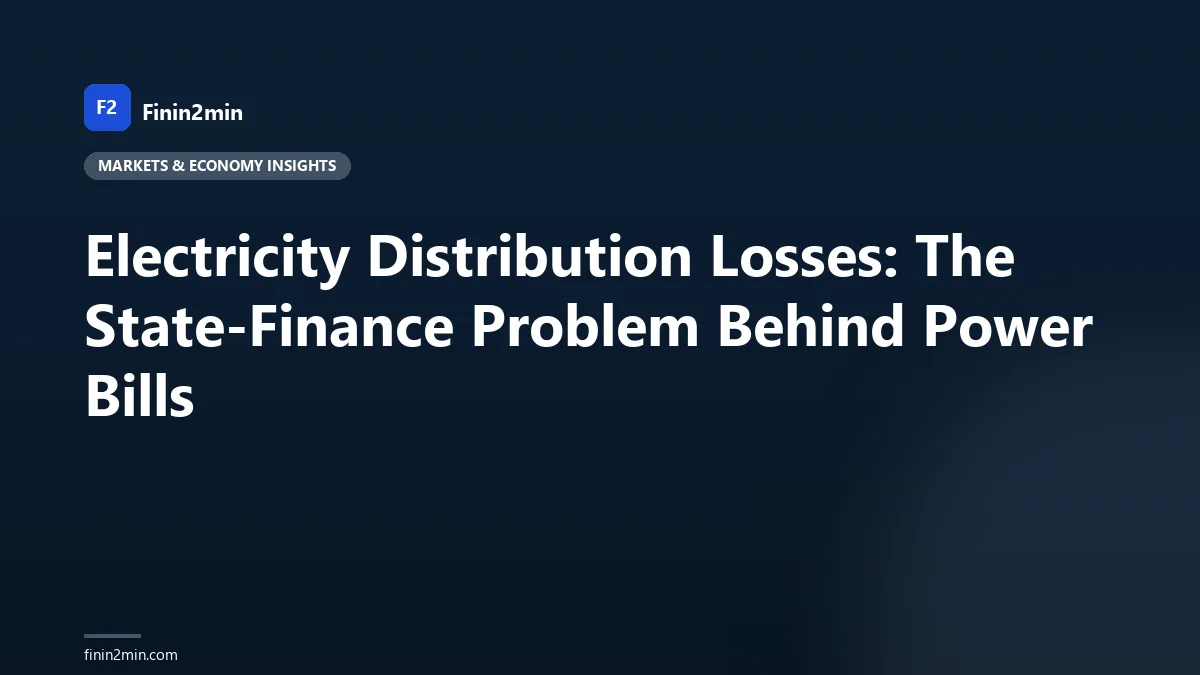Electricity Distribution Losses: The State-Finance Problem Behind Power Bills