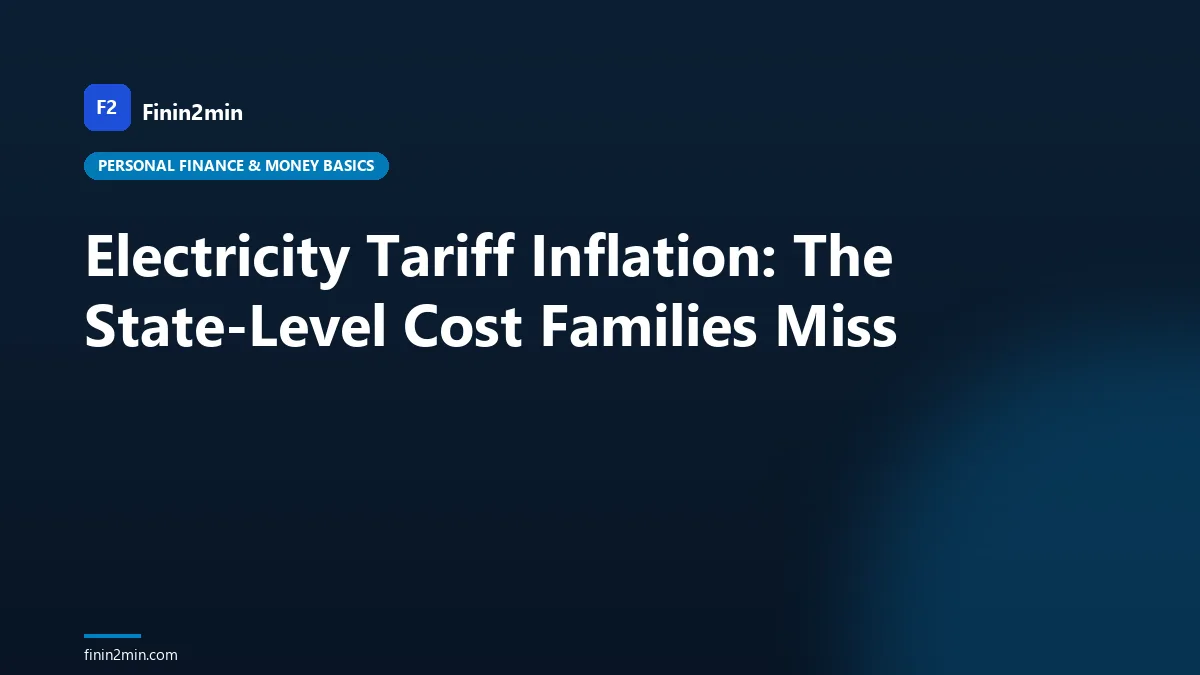Electricity Tariff Inflation: The State-Level Cost Families Miss